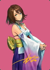 Yuna, Hope of Spira (48/53) Art Card - Gold-Stamped Signature